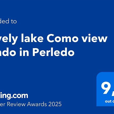 Romantic Lake Como Escape With View Perledo Exterior photo